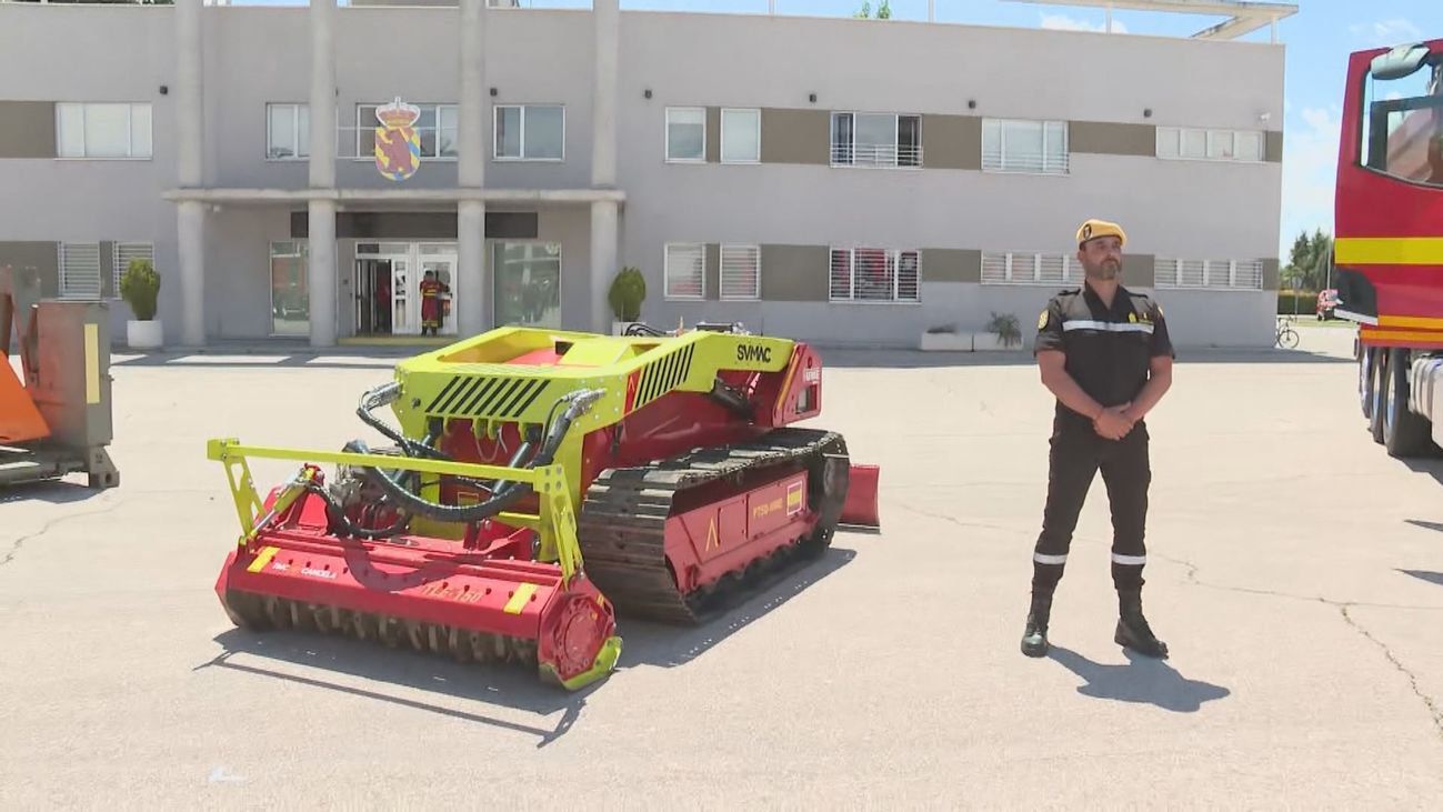 La UME contará con un dron terrestre para luchar contra el fuego