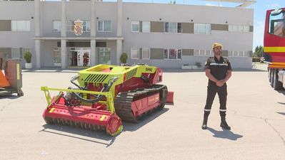 La UME contará con un dron terrestre para luchar contra el fuego