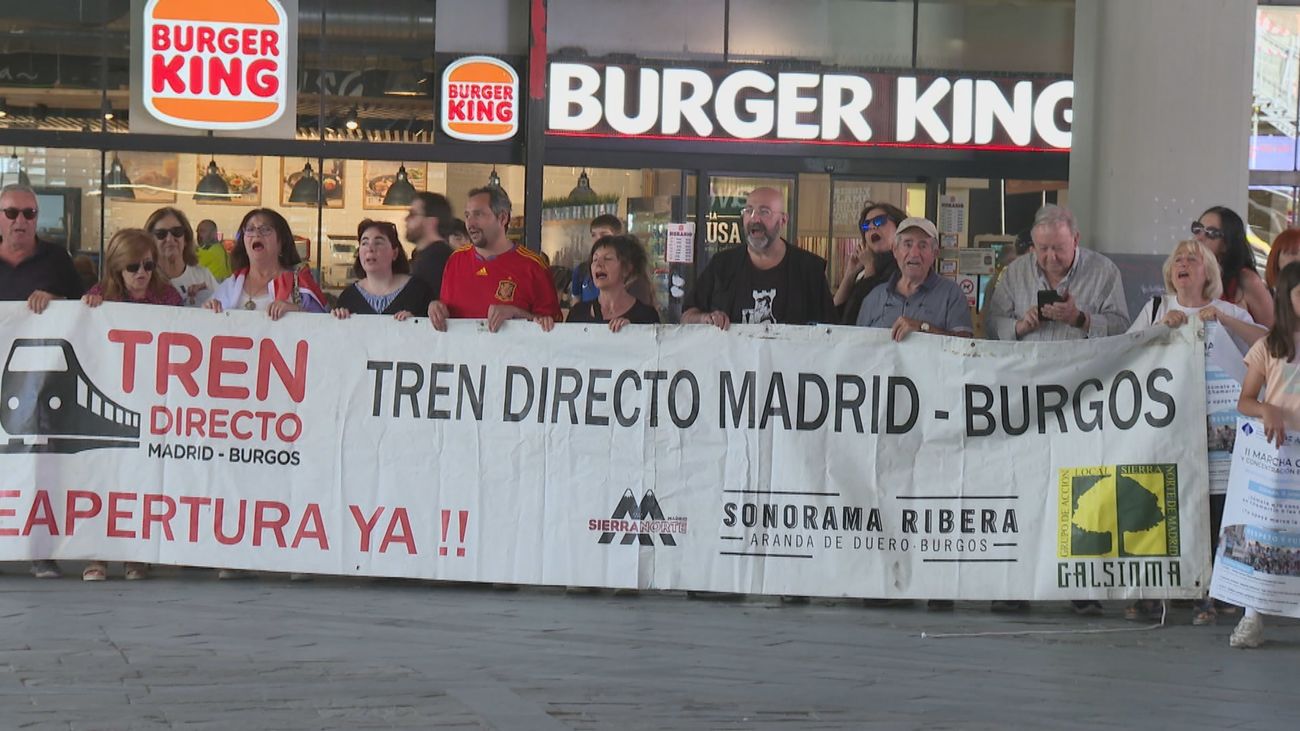 Vecinos de Aranda de Duero reclaman a Puente la vuelta del tren directo Burgos-Madrid