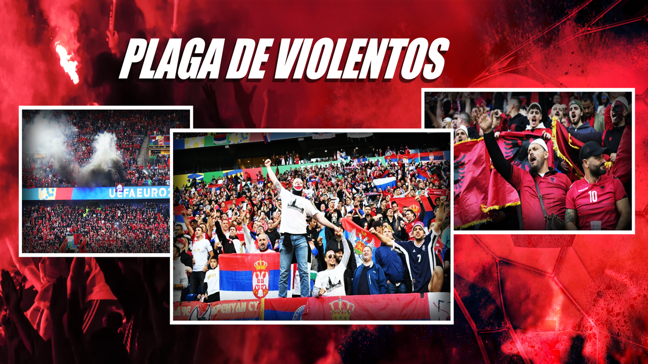 Pelea entre ultras en Gelsenkirchen