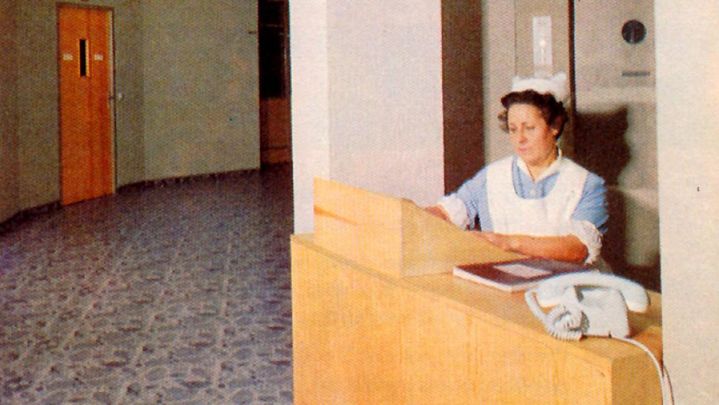 Control de Enfermería en el antiguo Hospital La Paz / CAM