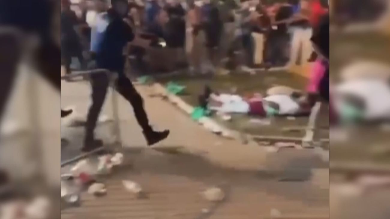 Agentes de Policía Municipal reducen a un joven mediante una pistola eléctrica