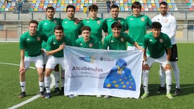 El Alcobendas CF cierra temporada con un guiño a Alcobendas Ciudad Europea del Deporte