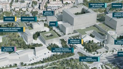 300.000 m², habitaciones individuales, 49 quirófanos... así será la ampliación de la Paz, la 'Ciudad de la Salud'