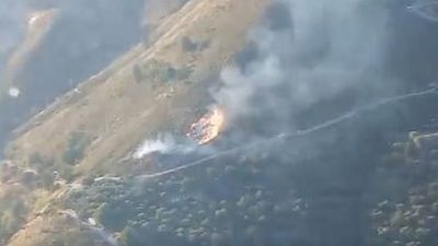 Declarado un incendio clasificado como "peligroso" en Lanjarón, Granada