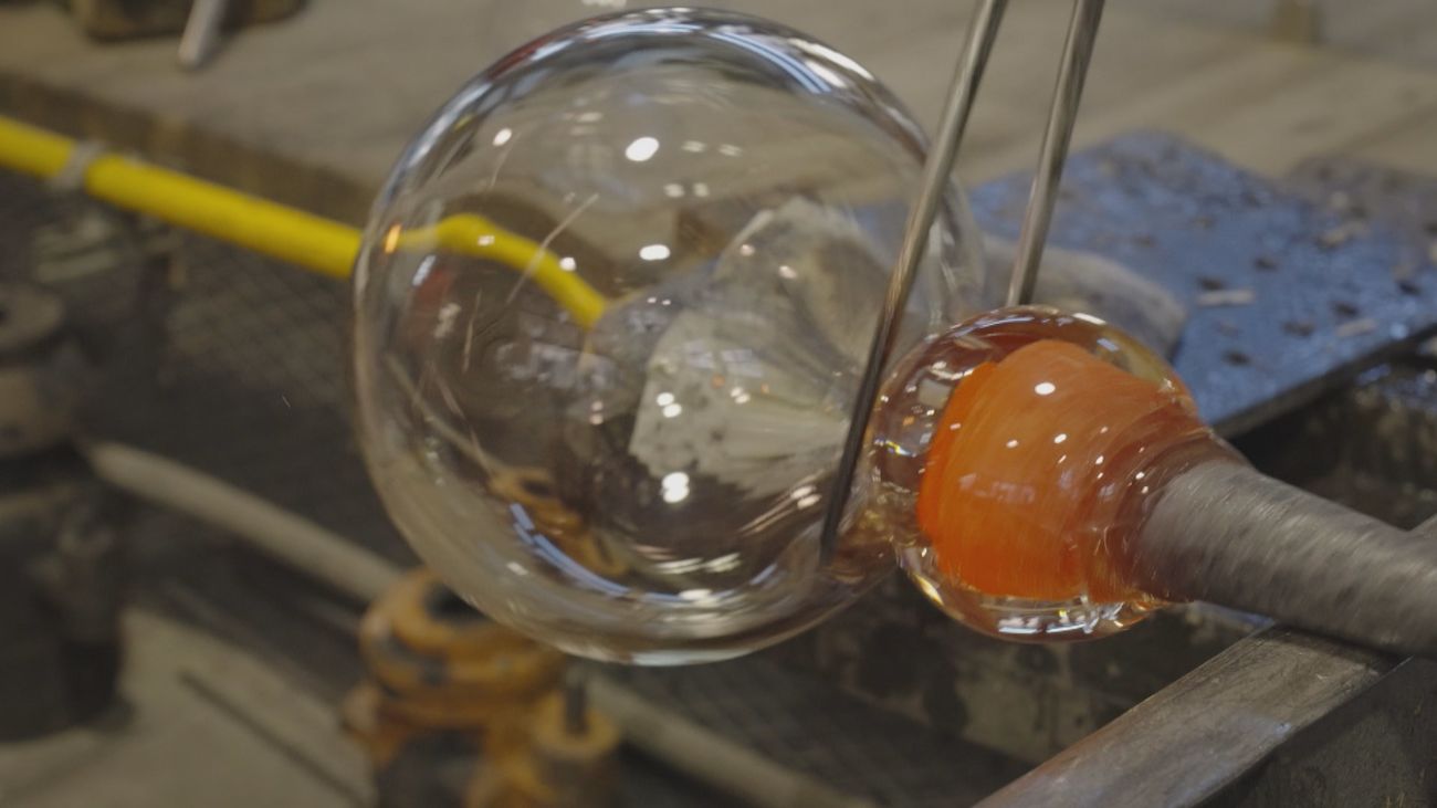 La Real Fábrica de Cristal de La Granja y la técnica del vidrio soplado