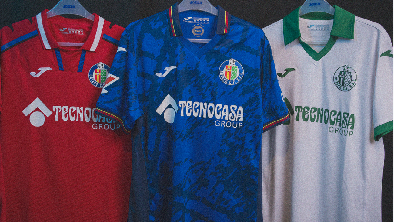 Estas son las nuevas equipaciones del Getafe CF