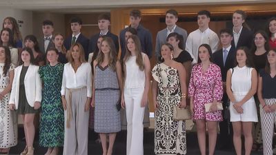 La Princesa Leonor y la Infanta Sofía visitan la Galería de las Colecciones Reales