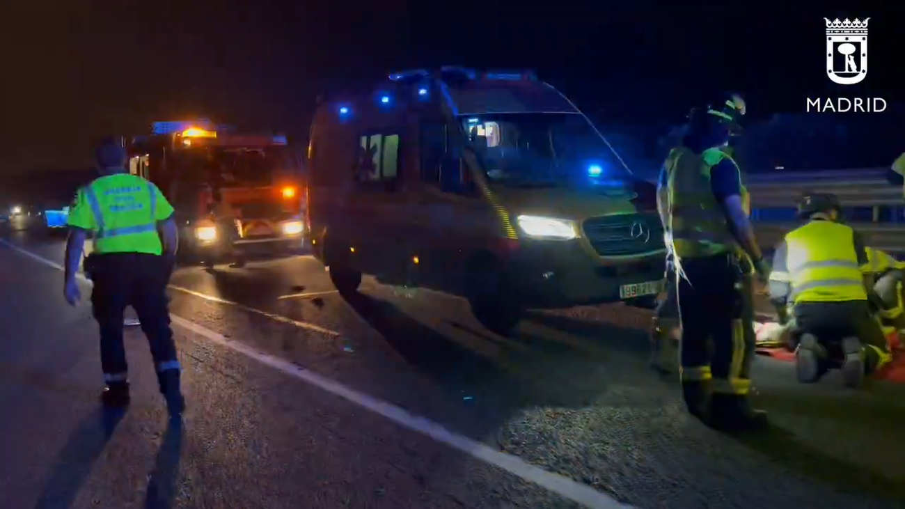 Herido muy grave un motorista tras sufrir un accidente en la M-50 en Vicálvaro