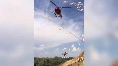 El GERA rescata a un hombre de 86 años que sufrió  un golpe de calor en el Parque Natural de Alcalá