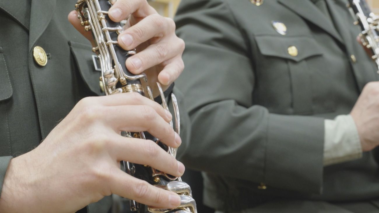 Así ensaya la Unidad de Música de la Guardia Real