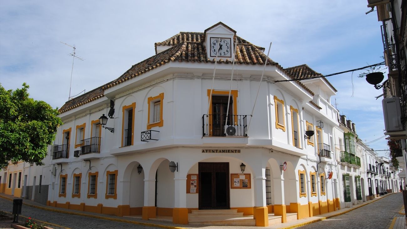 Fachada del Ayuntamiento de Peñaflor, Sevilla