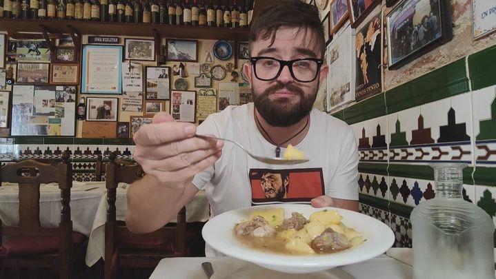 Comida en 'El Quinto Vino' con '@Cocituber' / Telemadrid