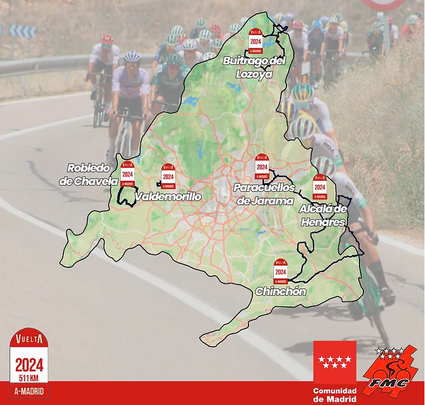 Recorrido de la Vuelta Ciclista a Madrid 2024 / vueltamadrid.com