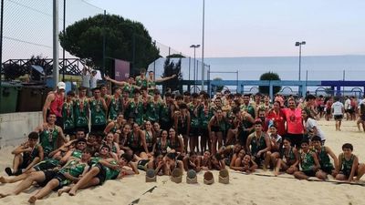 Los clubes de Madrid muestran su gran nivel en la liga nacional de balonmano playa