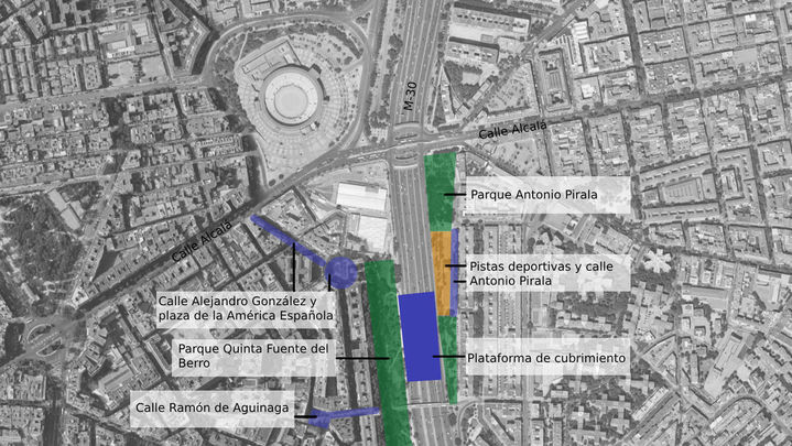 Proyecto de cubrimiento de la M-30 en Ventas / AYUNTAMIENTO DE MADRID