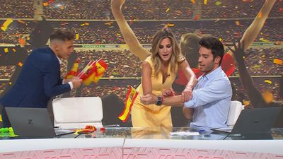 Madrid se prepara para el partido entre España y Alemania