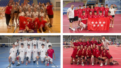 Las selecciones madrileñas alcanzan los cuartos de los Campeonatos de España de Voleibol