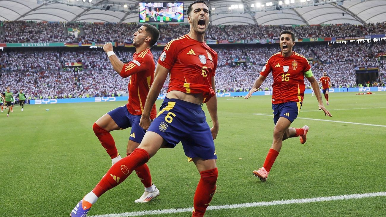 2-1. España, a semifinales tras una agónica victoria ante Alemania