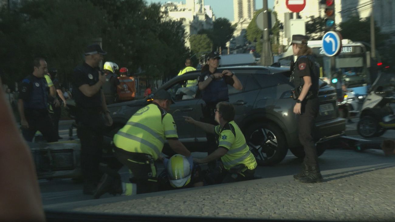 Madrid Directo testigo del atropello a dos agentes en Gran Vía