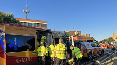 Un motorista de 41 años, grave al salirse de la vía en la A-42 a la altura de Carabanchel
