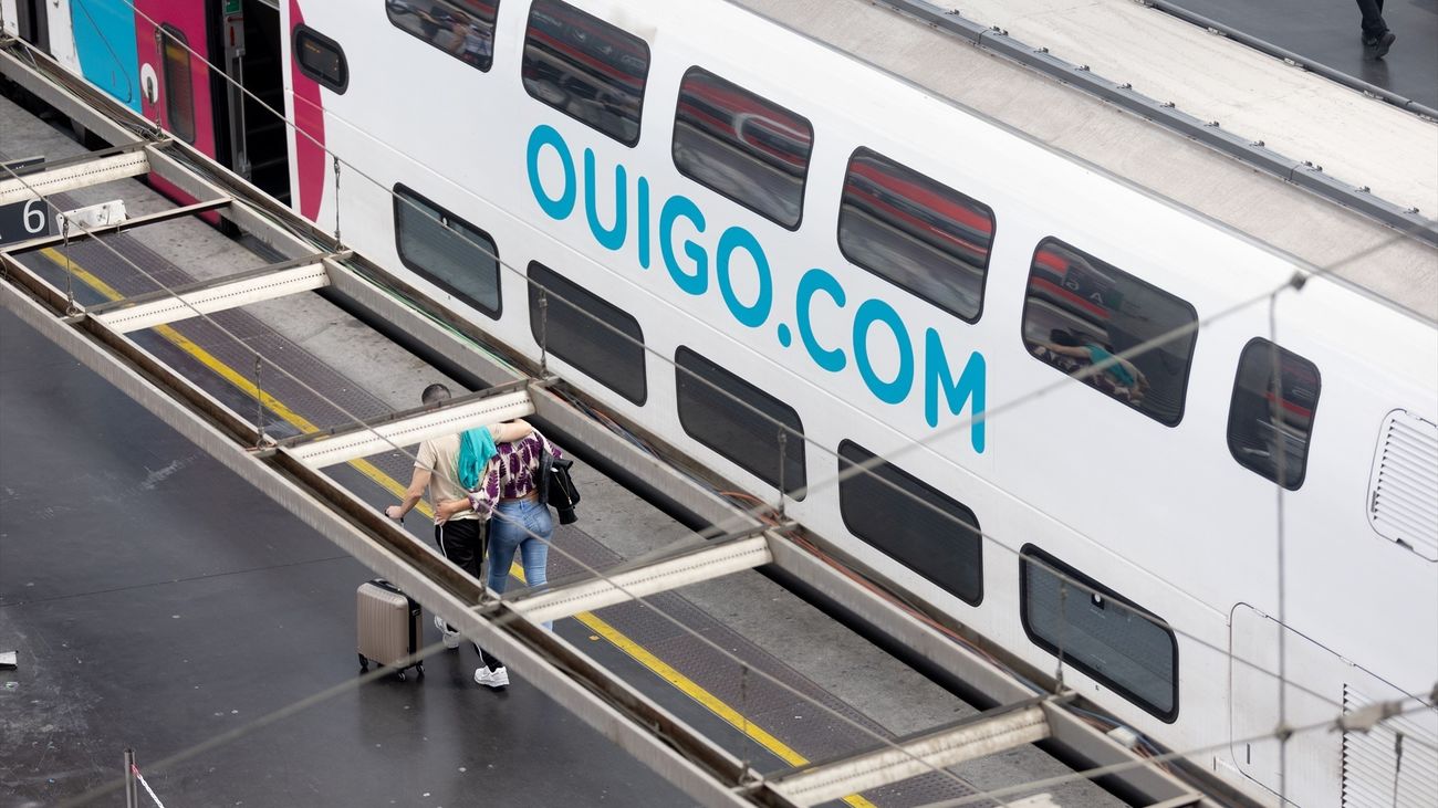 Un tren de Ouigo, en la estación de Atocha