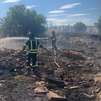 Bomberos del Ayuntamiento de Madrid extinguen un importante incendio de pastos en la Cañada Real