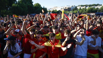 Así se vivió en Madrid el pase de España a la final
