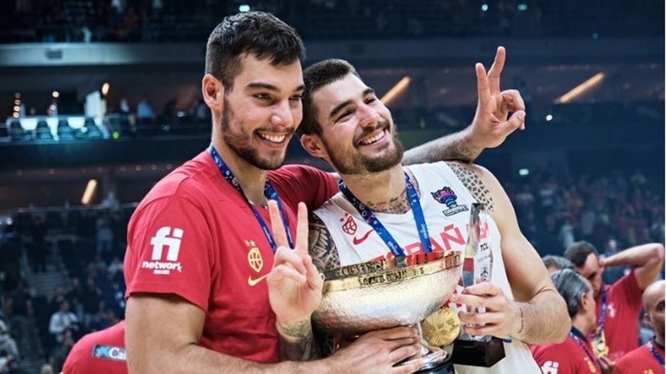 Los hermanos Hernángomez, un dúo de altura en París