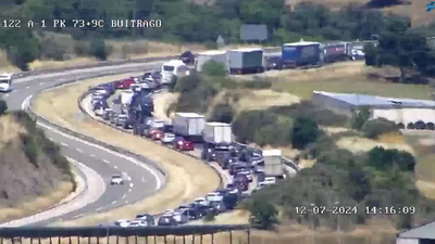 Un accidente en la A-1 provoca grandes atascos de salida de Madrid