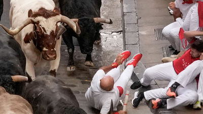Tres heridos, uno de ellos de Madrid, en el sexto encierro de los Sanfermines