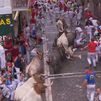 Tres heridos graves en el séptimo encierro de Sanfermines