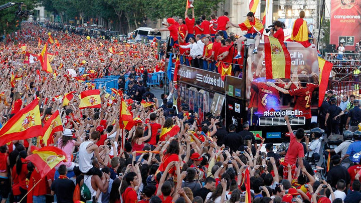 Celebración de la selección española en Cibeles / Europa Press