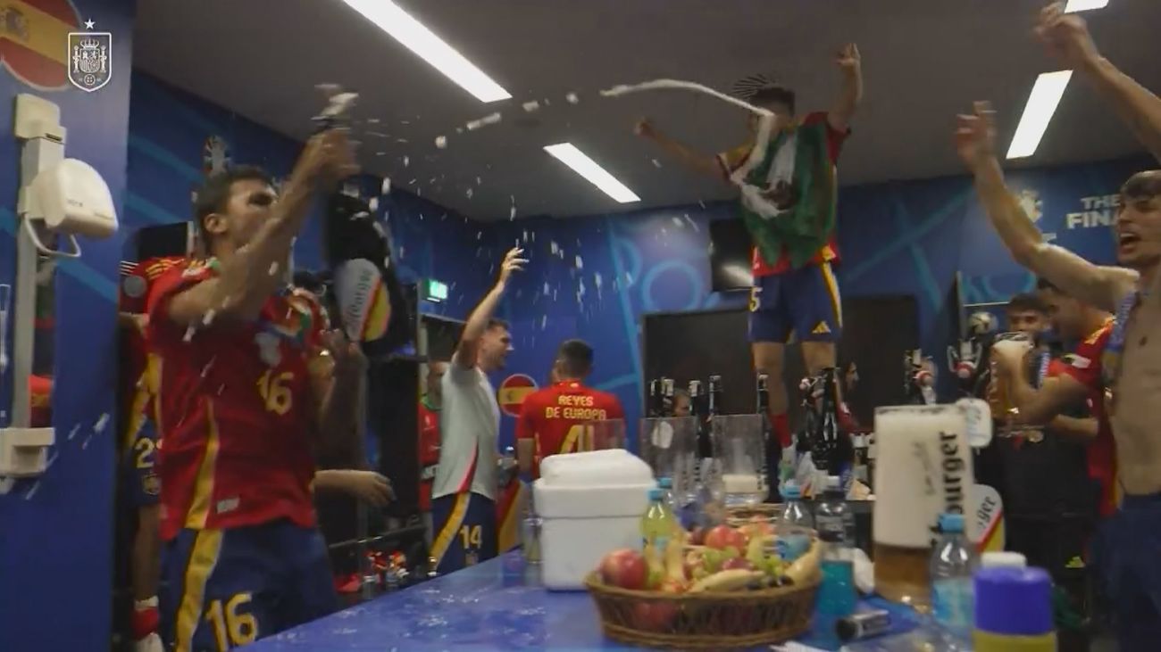 Yamal, Williams, Rodri, Morata... España se desata en el vestuario