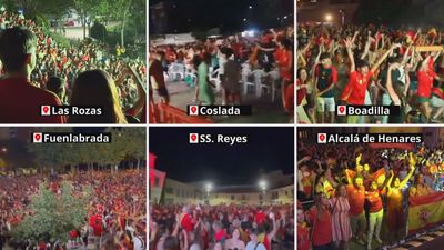 Así celebraron los pueblos madrileños el triunfo de España en la Eurocopa