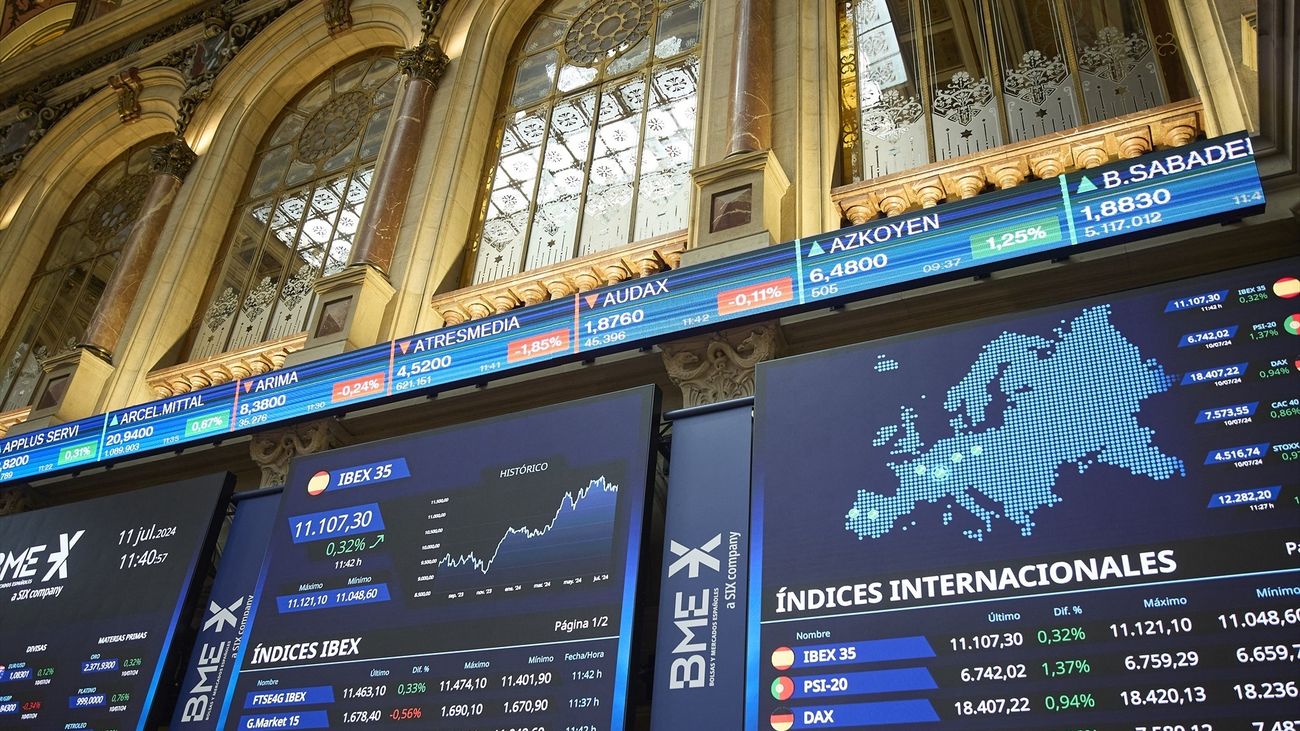 El Ibex 35 pierde casi un 1% se sitúa por debajo de los 11.200 puntos