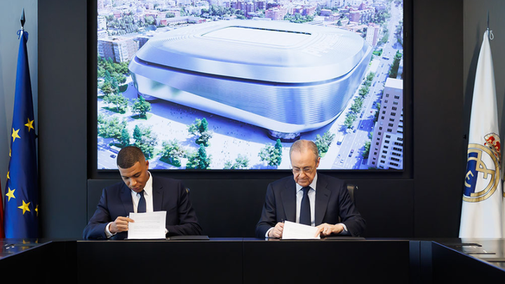 Mbappé y Florentino Pérez / EFE