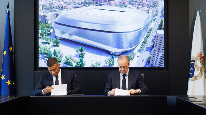 Mbappé y Florentino Pérez / EFE