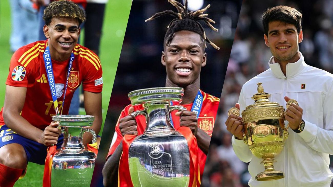 Lamine Yamal, Nico Williams y Carlos Alcaraz, jóvenes en la cima del deporte