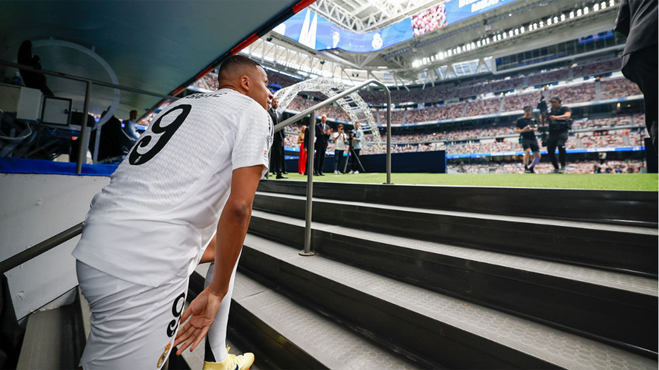 Lo que no se vio de la presentación de Mbappé en el Real Madrid