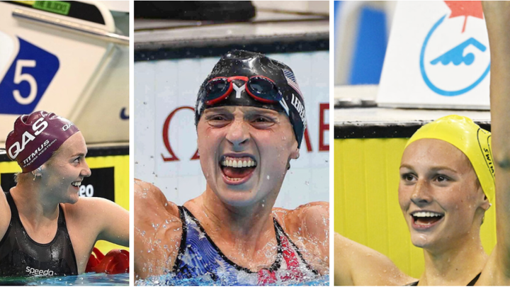 Titmus-Ledecky-McInstosh / TELEMADRID