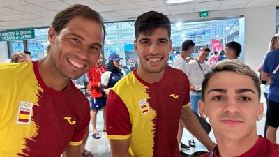 Nadal y Alcaraz, furor en la Villa Olímpica
