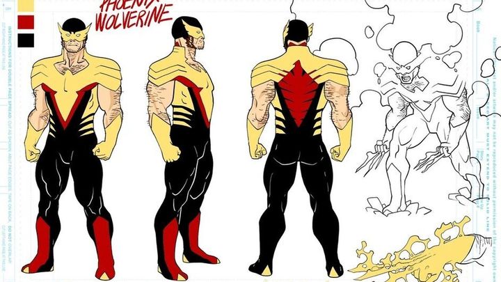 Phoenix Wolverine, Character Designs / JAVIER GARRÓN