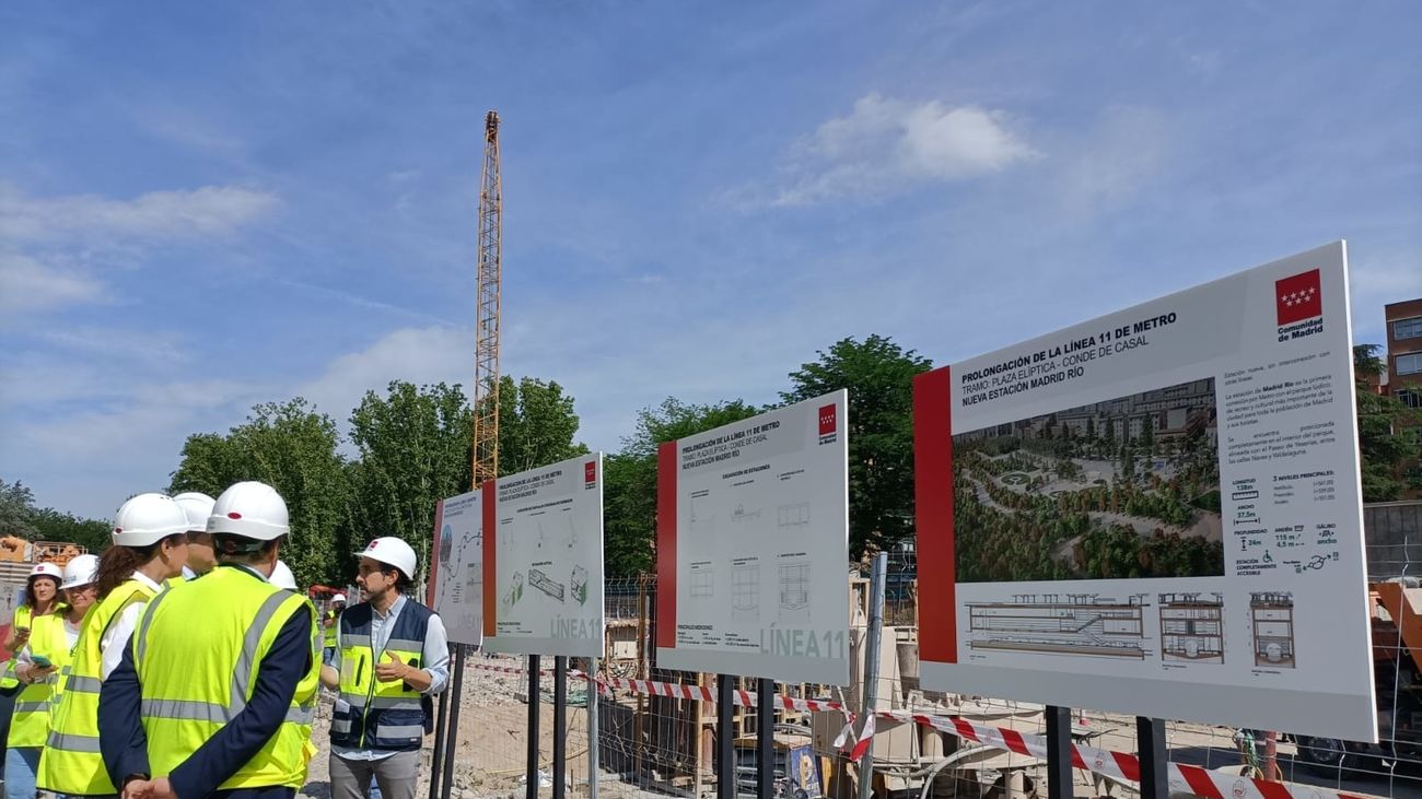 La ampliación de la línea 11 de Metro continúa entre Conde Casal y Valdebebas