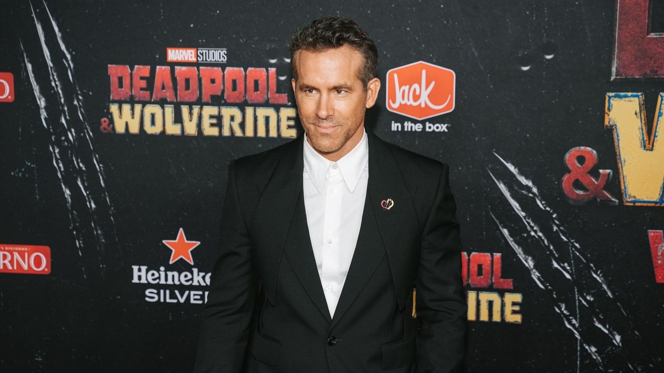 Ryan Reynolds en el estreno de 'Deadpool y Lobezno'
