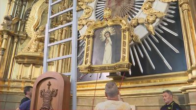 Todo listo para la bajada de la Virgen de la Paloma del próximo 15 de agosto
