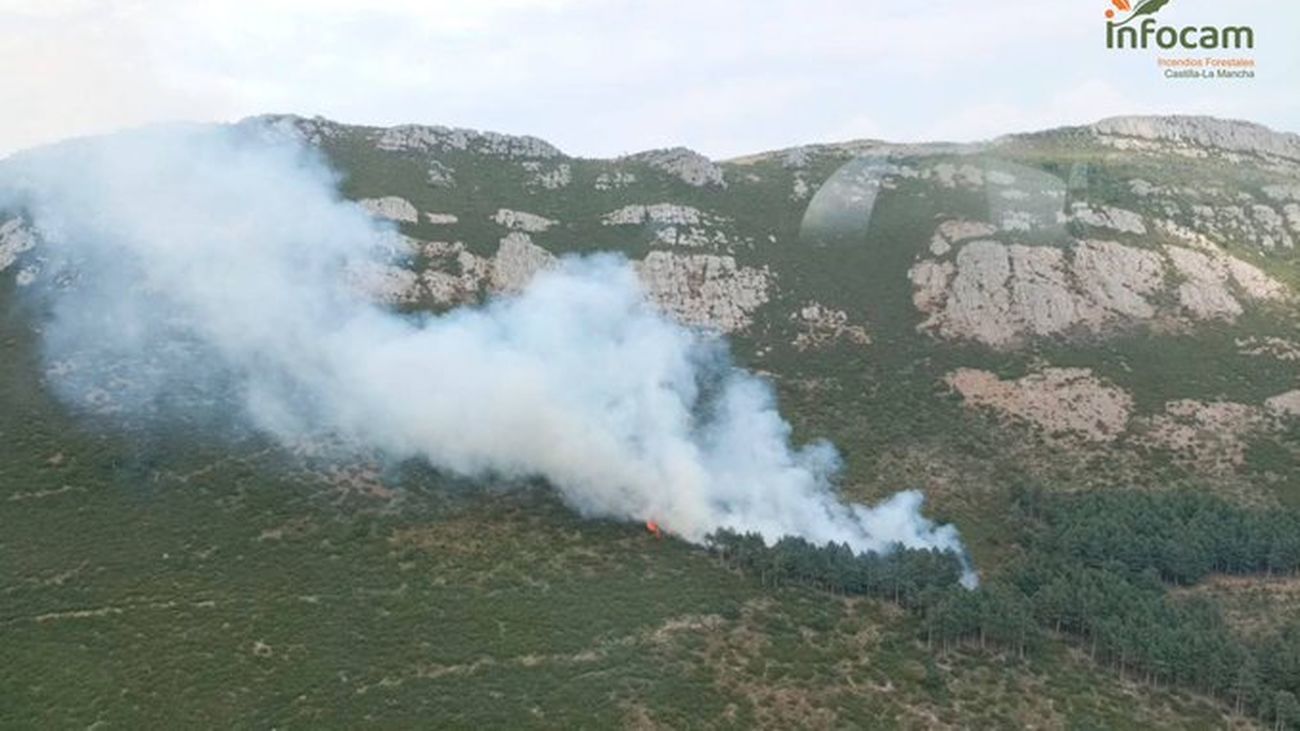 Incendio forestal cerca de Cantalojas, Gudalajara
