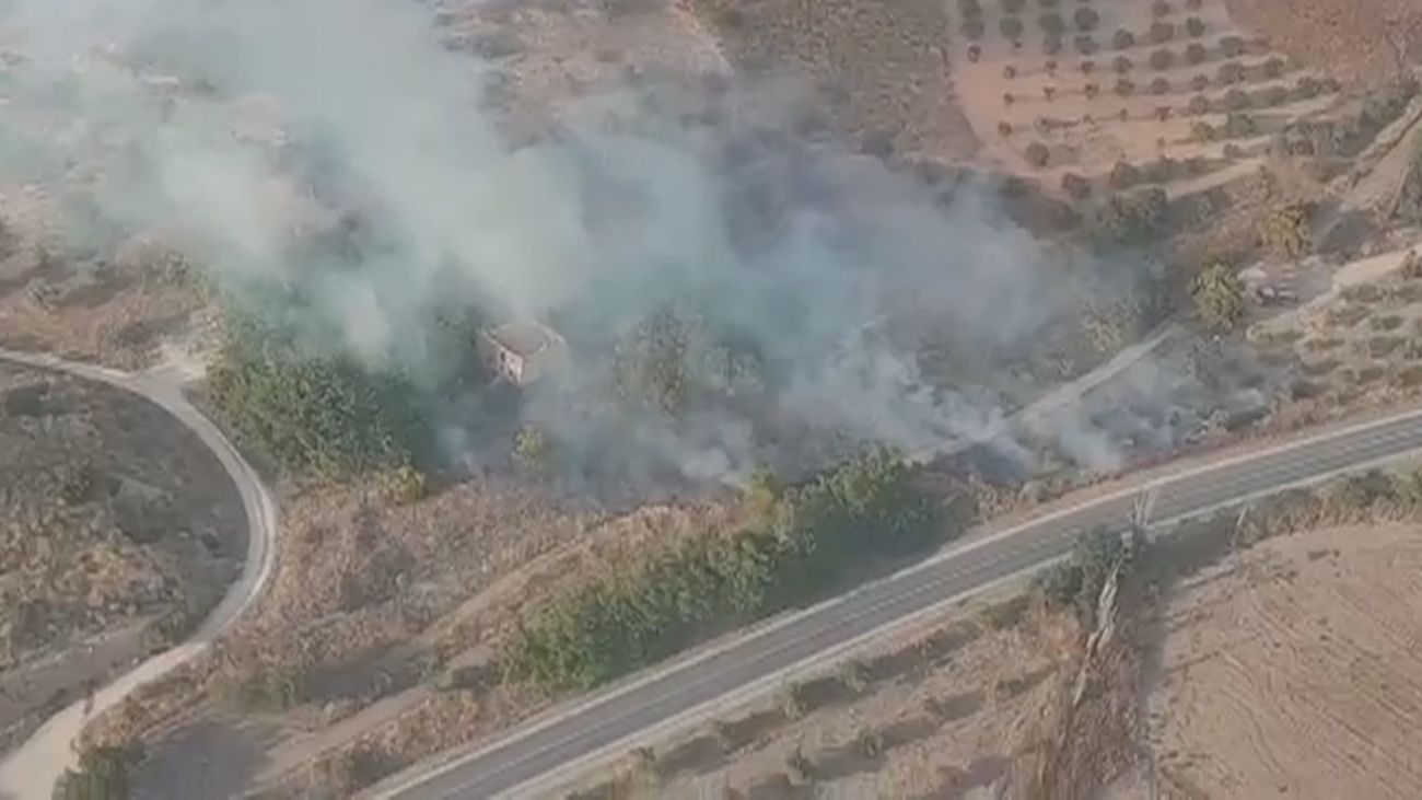 Incendio en el sureste de la Comunidad de Madrid