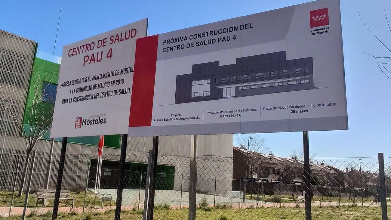 En marcha las obras del nuevo centro de salud del PAU-4 de Móstoles