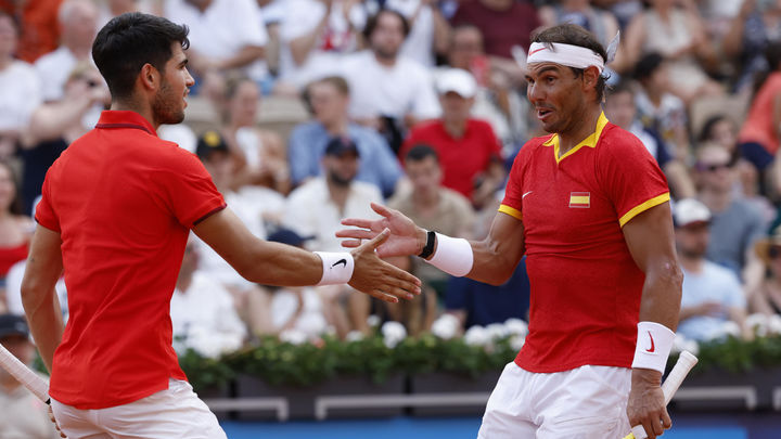 Alcaraz y Nadal / EFE